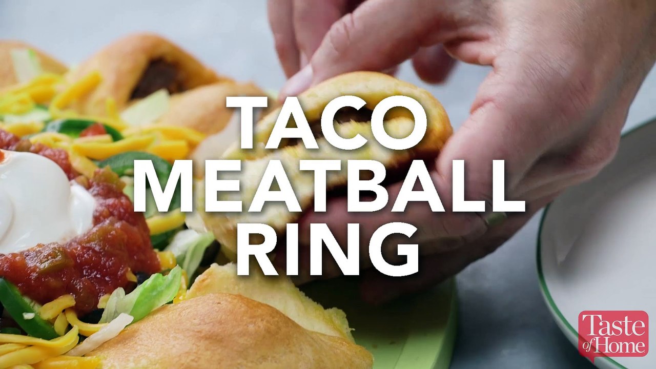 Taco Meatball Ring