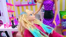 Beauty Hair Style Salon With Water Sprayer   Colors Queen Elsas Hair   Color Changer Barbie Doll