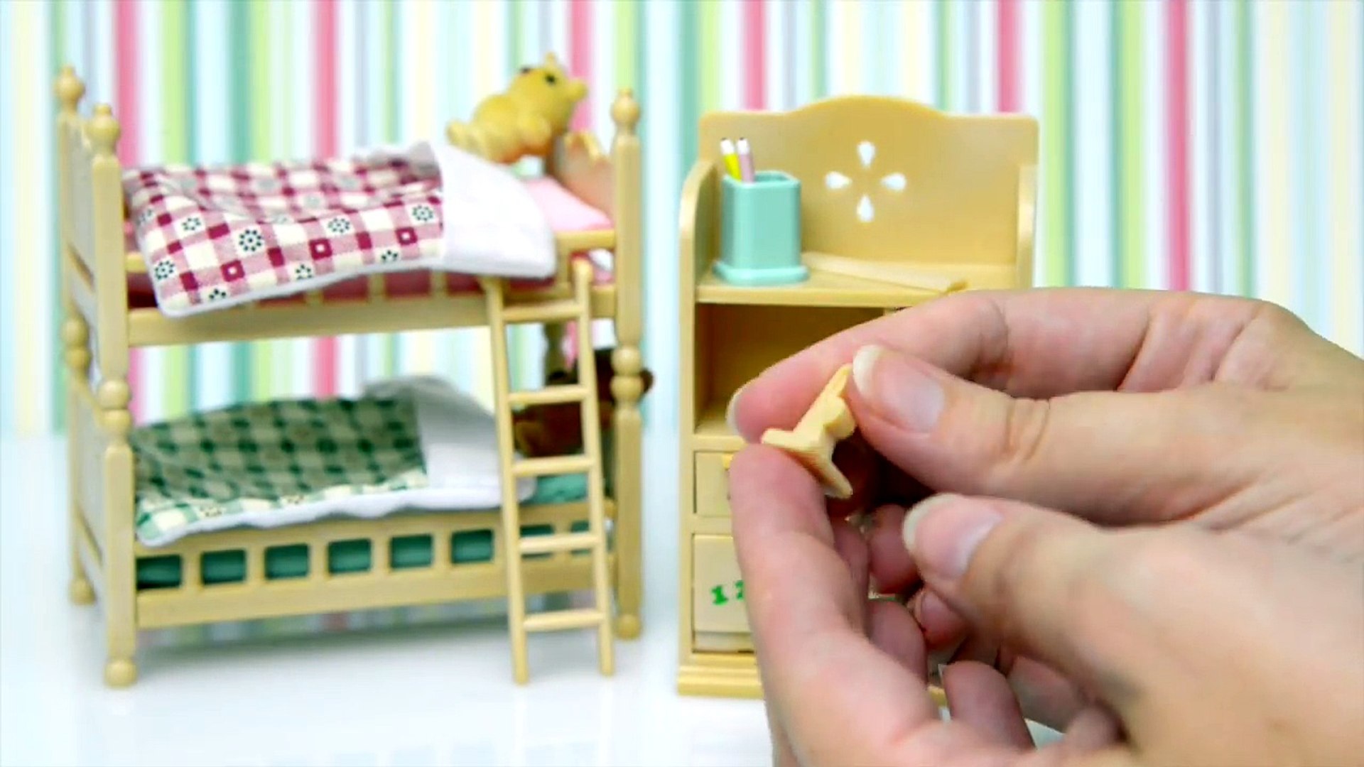 sylvanian childrens bedroom set