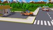 Learn Vehicles - Fire Truck & Tow Truck w Monster Truck! 3D Animation Cars & Truck Stories