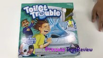 TOILET TROUBLE GAME for Kids! GROSS CANDY chocolate gummy Potty Family Fun Shopkins Surprise Toy