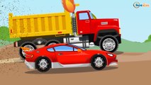 The Yellow Bulldozer Racing | Construction Trucks & Service Vehicles Cartoons for children