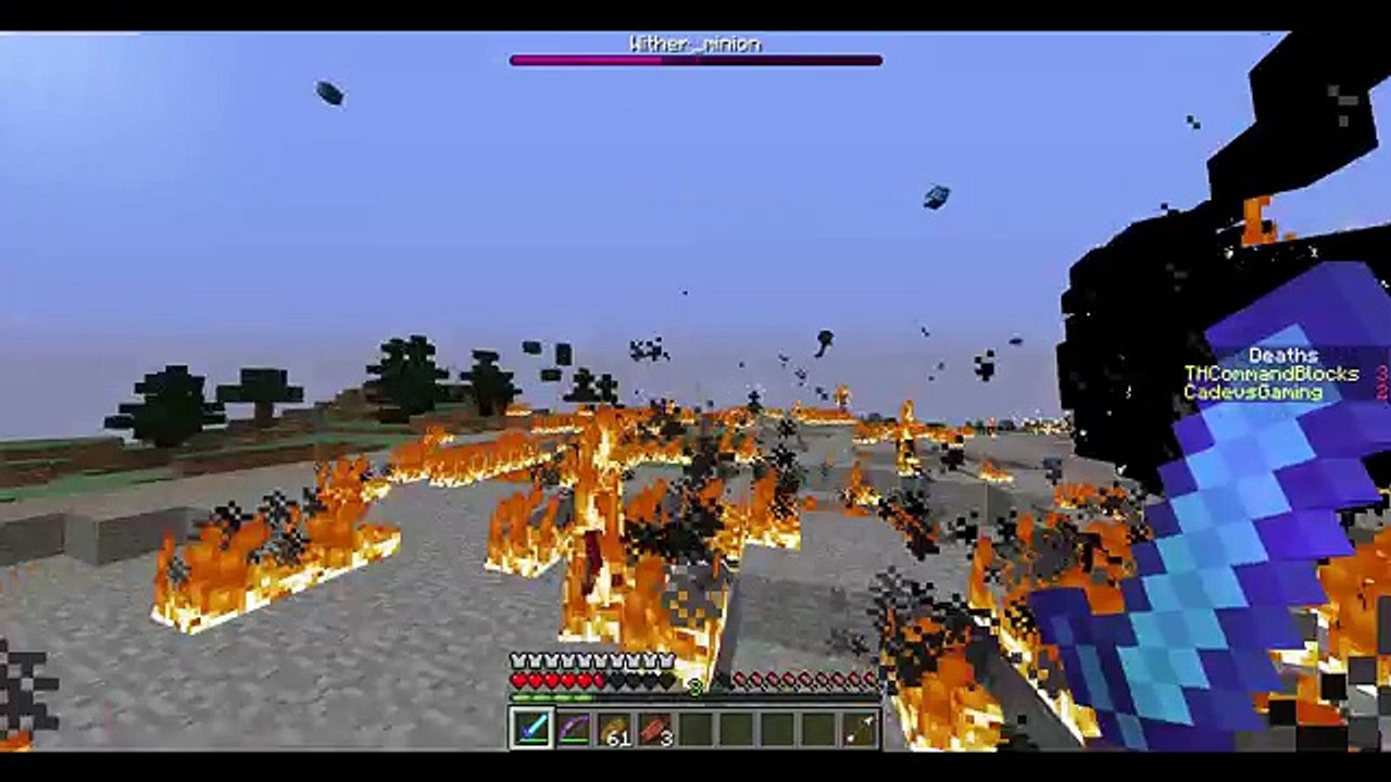 Minecraft one command block- Wither Storm boss battle 1.8.9 (From Minecraft Story Mode)