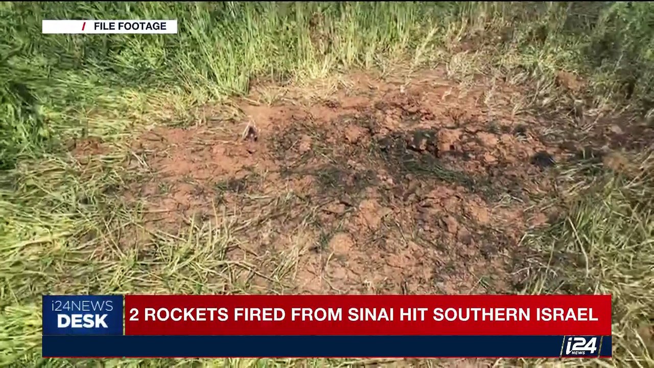 i24NEWS DESK | 2 rockets fired from Sinai hit s...