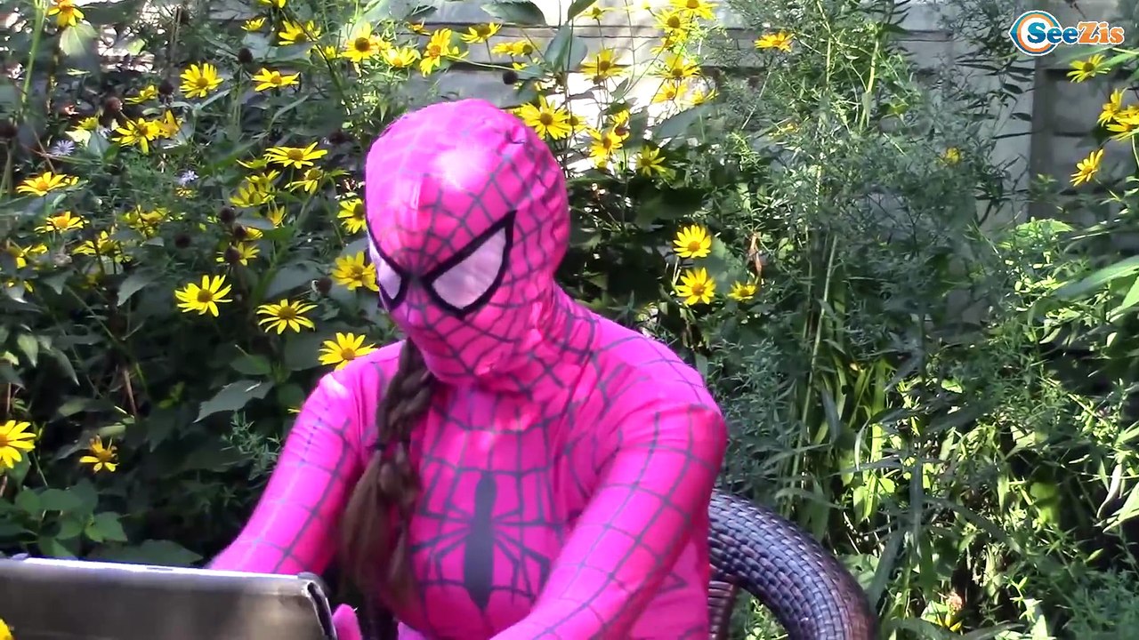 Frozen Elsa Spiderman Joker Poo Prank Anna Maleficent Spidergirl