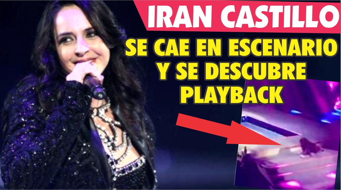 Iran Castillo cae en el escenario de 90's pop tour y se descubre su playback