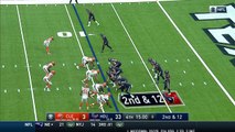 Houston Texans quarterback Deshaun Watson evades Myles Garrett's clutches, gets pass off just in time