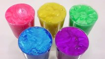 Learn Colors Slime Clay Surprise Toys Cocktail Glitter Slime DIY Disney perry Tayo Frozen