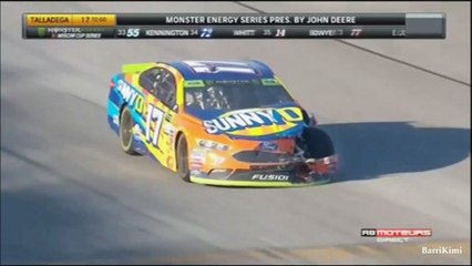 Big One à 17 tours de la fin à Talladega - NASCAR Cup Series Playoffs 2017