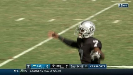 Marquette King celebrates great punt with Lights Out dance