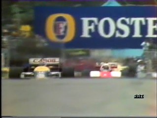 Gran Premio d'Australia 1986: Testacoda di N. Piquet e ripartenza di Tambay