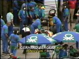 Gran Premio d'Australia 1986: Sorpasso di N. Piquet a Mansell e ritiri di Berger ed A. Senna