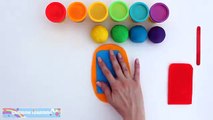 Play Doh Frozen! Make Rainbow Star Glitter Ice Cream with Play Dough Clay * RainbowLearning