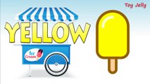 Learning Colors with POPSICLE ICE CREAM Truck Coloring Pages Toddler Learning Videos