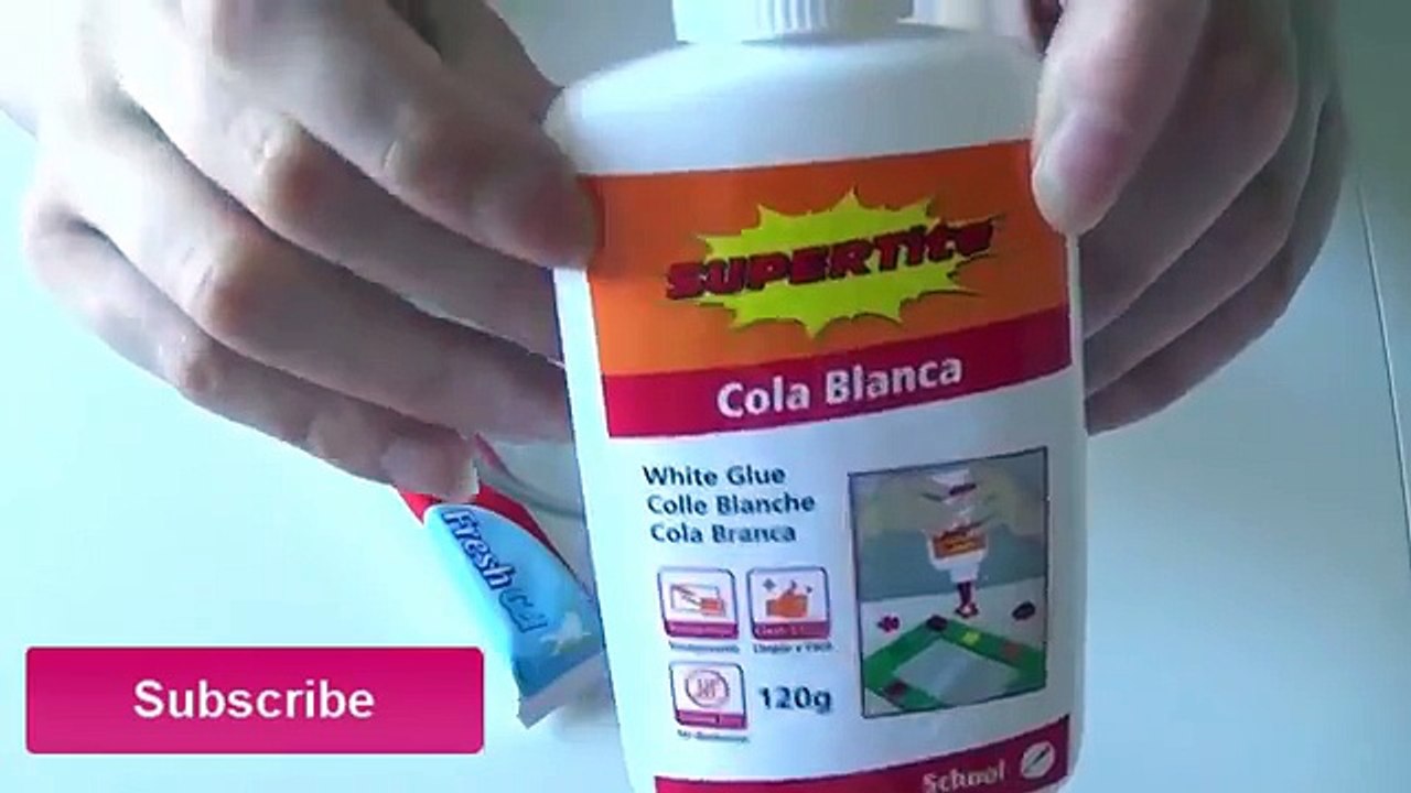 Como hacer SLIME casero SIN BORAX con Pasta de Dientes