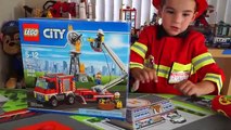 Lego City Fire Trucks Toy Unboxing and Speed Build: Fire Utility Truck