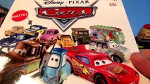 Disney Pixar Cars FRANK and BESSIE from the Cars Charer Encyclopedia, Mater and Lightning McQueen