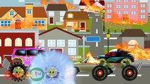 Good vs Evil | Water tank | Learn Street Vehicles | Truck Cartoon for kids