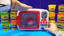 Learn Names of Fruits & Vegetables In English For Children Play Doh and Microwave Oven Toy Videos