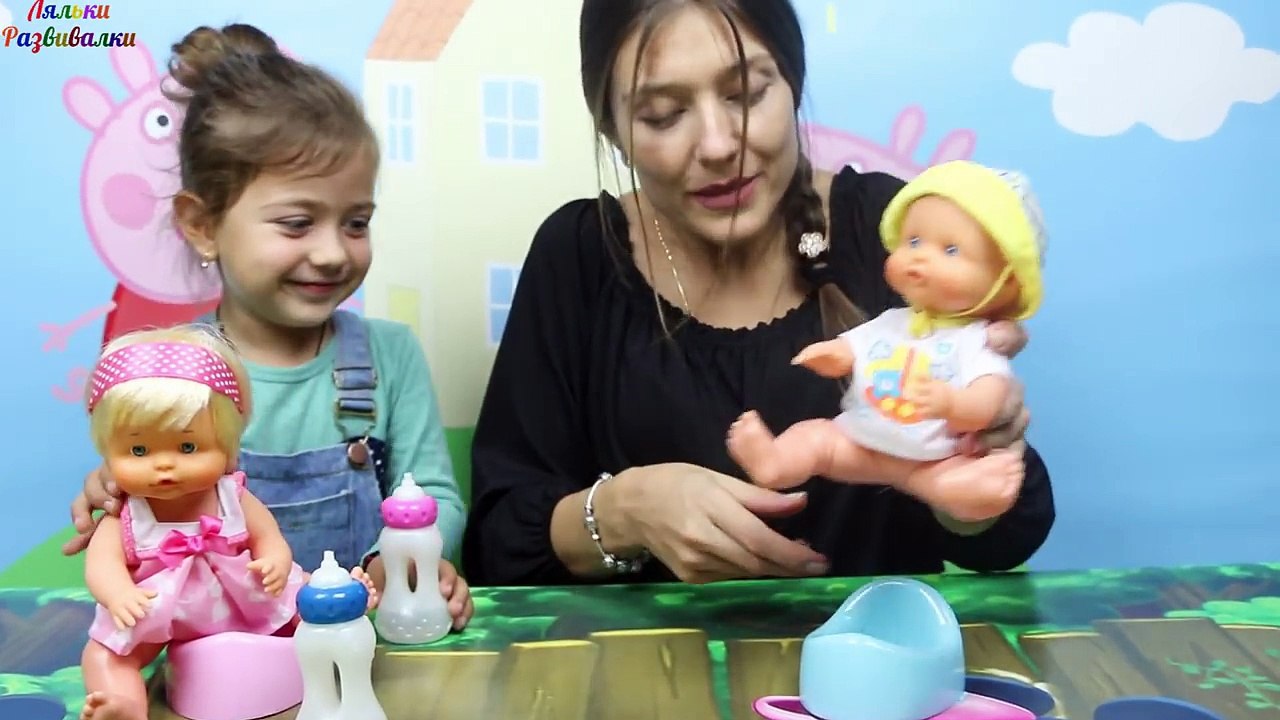 КУКЛЫ пупсы Ненуко мальчик и девочка. Эмилюша играет куклами Nenuco