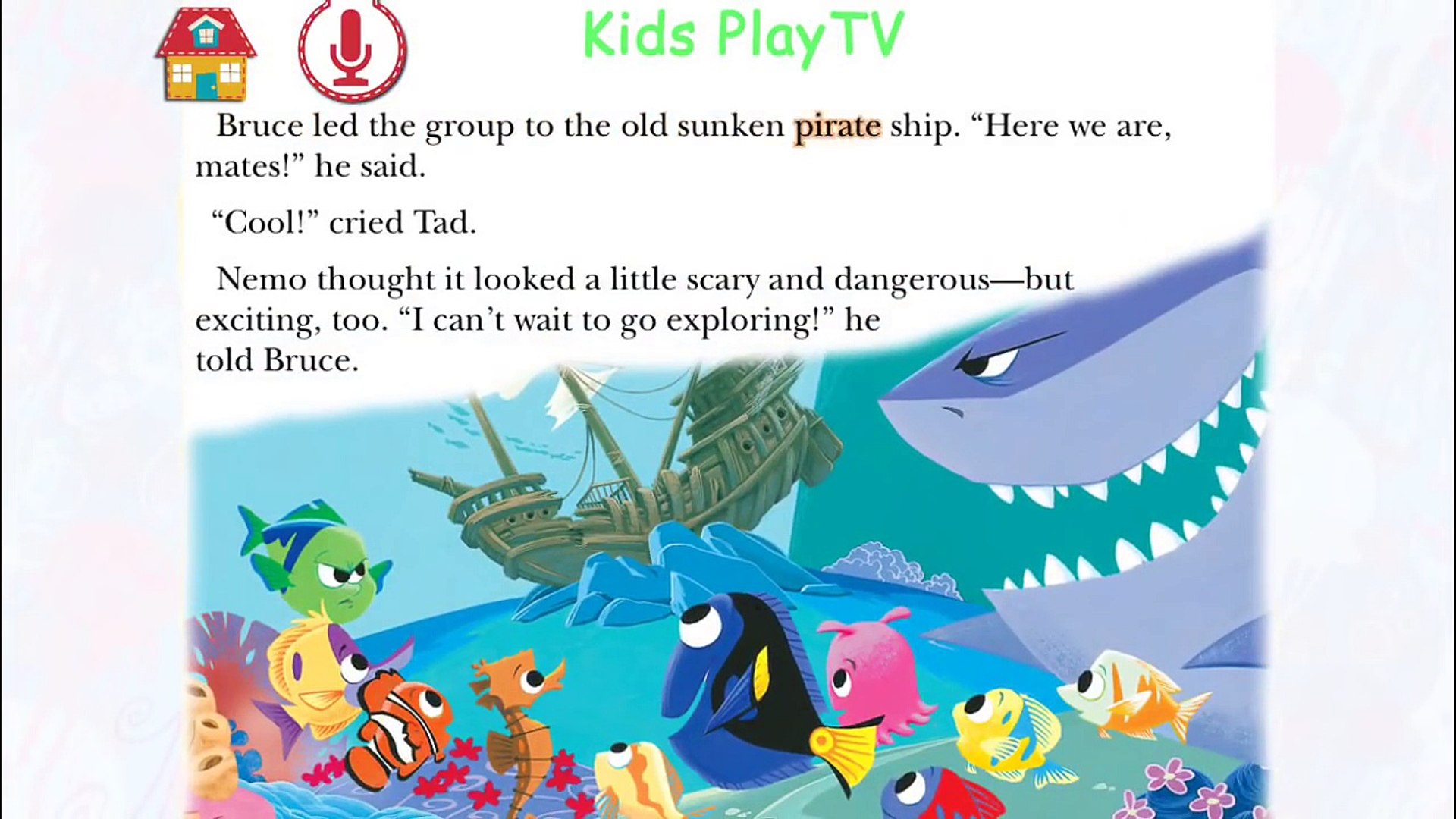 Bedtime Story for Kids - Disney Finding NEMO Storytime for children, image size:1920x1080