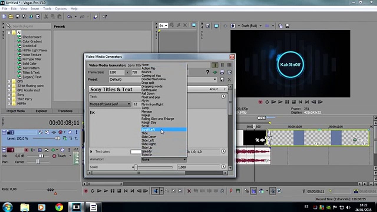 Como Poner Letras En Sony Vegas Pro 10