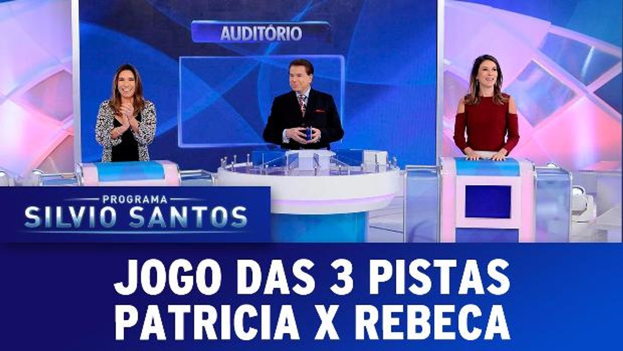 Jogo das 3 Pistas com Patricia Abravanel e Rebeca Abravanel