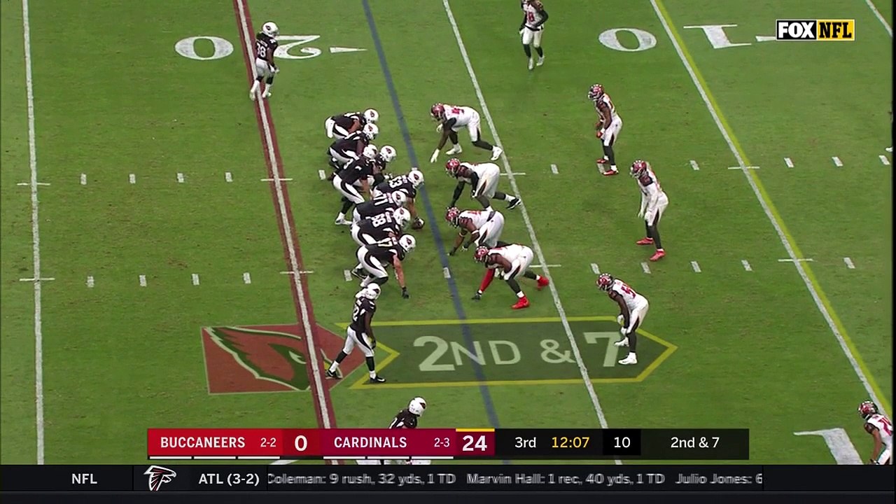 Carson Palmer lobs back shoulder pass to John Brown for TD