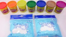 How To Make Play Doh Color Foam Rainbow Apple Clay Learn the Recipe DIY 칼라폼 플레이도우 무지개 사과 만들기