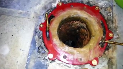 Sani Seal Waxless Toilet Flange Gasket Install