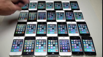 Smashing 30 iPhone's with a Hammer for Science