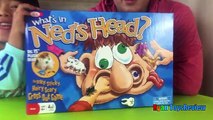 Whats in Neds Head Family Fun Game for Kids Egg Surprise Toys Ryan ToysReview