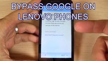 BYPASS GOOGLE Account on Lenovo Vibe A, B, C2, K6, Phab 2 | Remove fory reset protection FRP