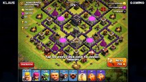 Clash of Clans: TH9 Farming WITHOUT Heroes! How? GiGoBArch!