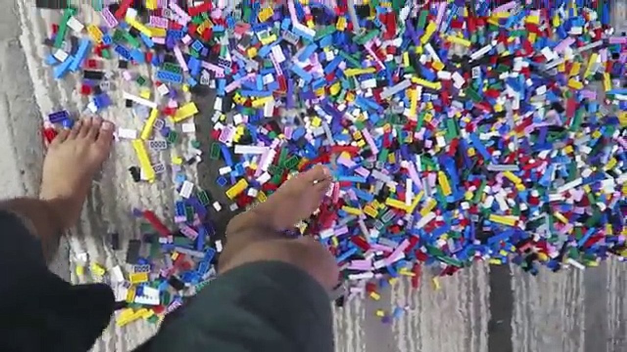 BELLY FLOP INTO LEGOS