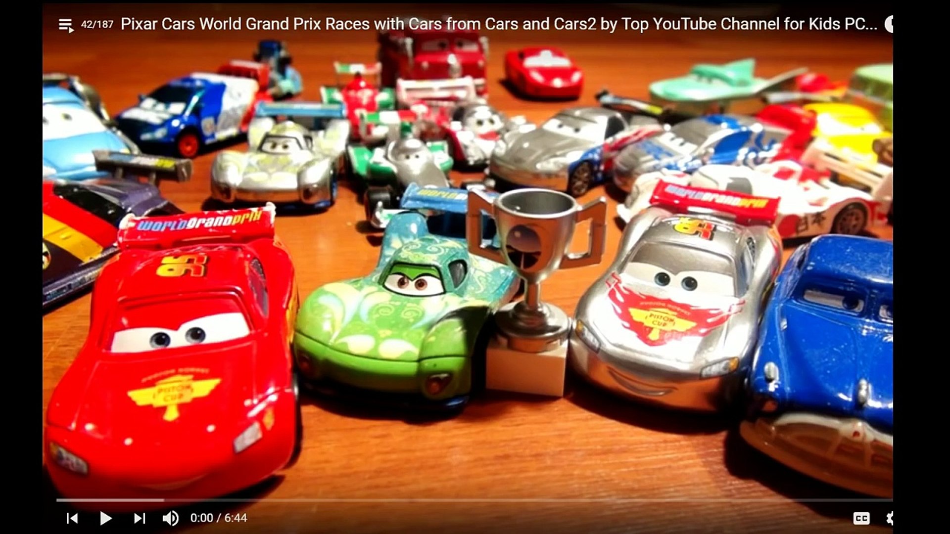 ⁣The New Kids Pixar Cars Toys with Lightning McQueen Cars and Mater with Cars 2 Race Cars