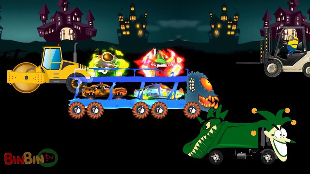 Big Trucks Auto Transport Truck Mixer truck Learn Street Vehicles For Kids