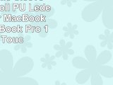Laptop Hülle Sleeve XGUO 13 Zoll PU Ledertasche für MacBook Air 13 MacBook Pro 13 Mit