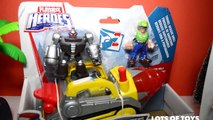 Transformers Rescue Bots Tunnel Rescue Drill, Shark Bot Capture, Griffin Rock Police Station
