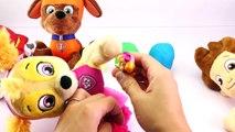 Learn With Colors for Kids! PAW PATROL Nickelodeon Play Doh Surprise Eggs Toys
