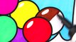 Coloring Pages Bubble Gum in Glass Jar | Drawing and Art Colors for Kids with Colorefd Markers