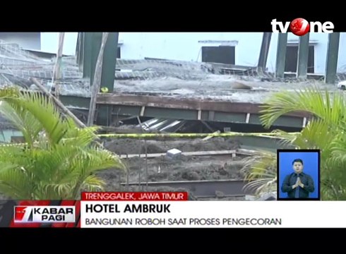 Bangunan Hotel Ambruk, Satu Orang Meninggal Dunia