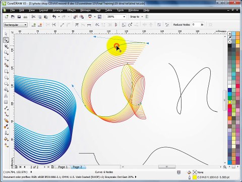 Learn Corel Draw, Tutorials in Hindi- Blend Tool Effect-advance