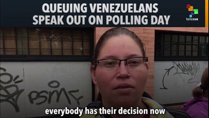 Queuing Venezuelans Speak Out On Polling Day