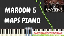 Maroon 5 - Maps Piano Tutorial Easy   Cover with Lyrics | Synthesia Piano Tutorial.