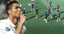 Real Madrid'li Ronaldo, Antrenmanda Takım Arkadaşını Harcadı