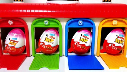 Tayo Little Bus Car Garage Kinder Surprise Eggs Baby Doll Finger Family Nursery Rhymes Learn Colors