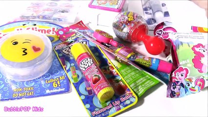 SHOPKINS CASE Bonanza! MLP Push POP Lip BALM Twozies Baby Bottle Pop Candy Rattle! Shopkins Glow