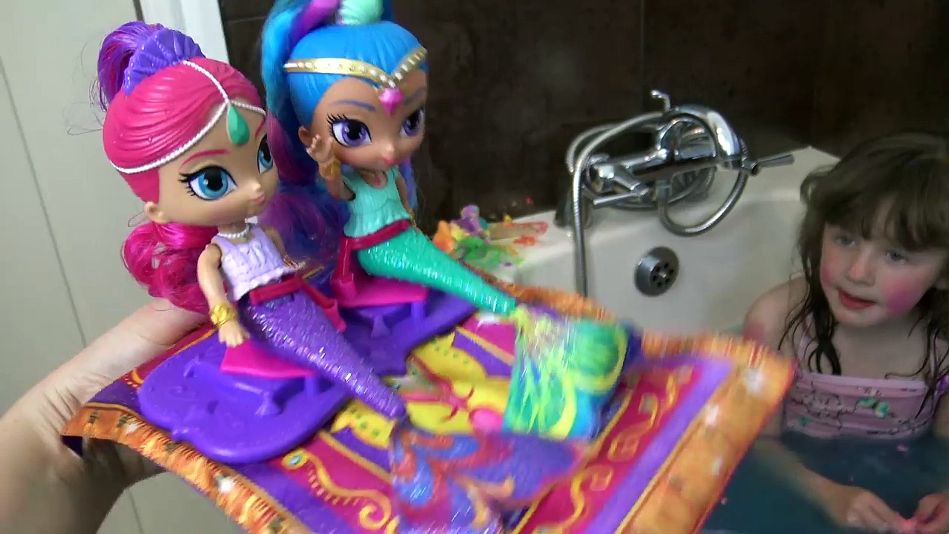 shimmer shine bath doll