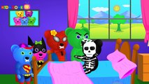 Finger Family (SKeleton Vs Gummy Bear) Superheroes Finger Family Nursery Rhymes